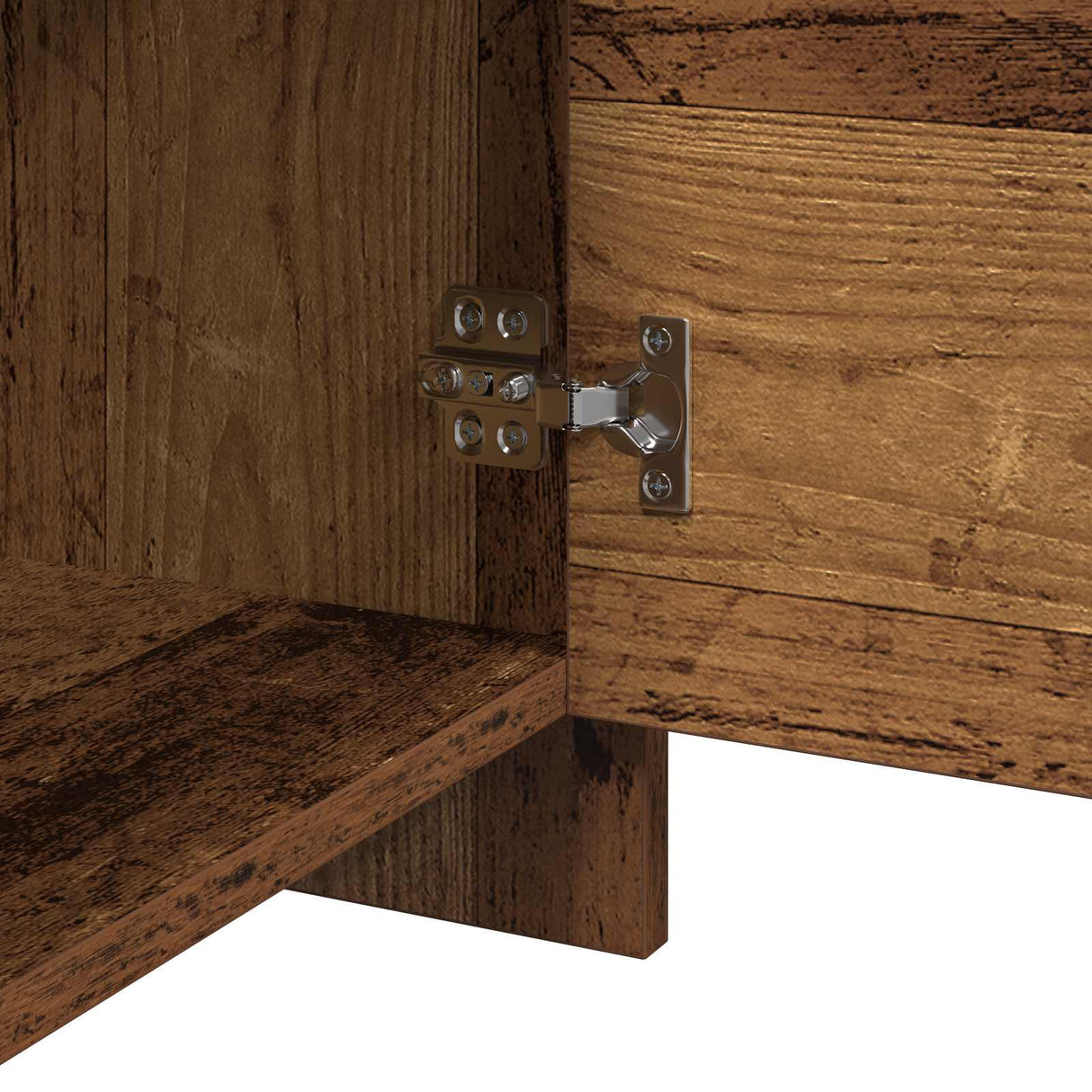 vidaXL Nachtkastje Oudhout 45 x 34 x 44,5 cm Bewerkt hout