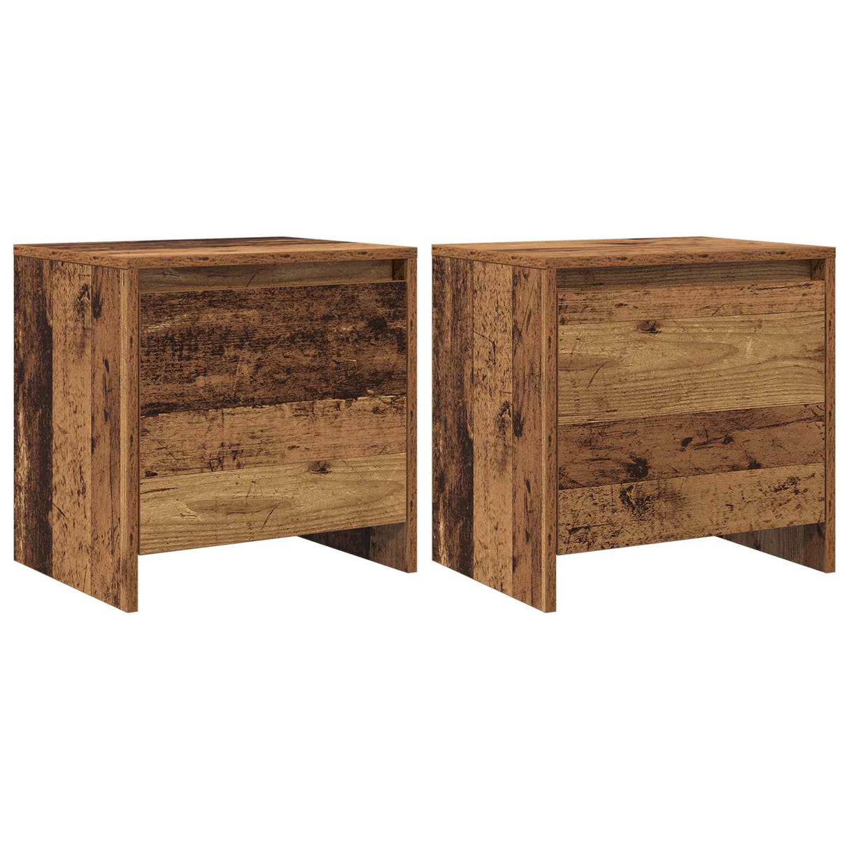 vidaXL Nachtkastje Oudhout 45 x 34 x 44,5 cm Bewerkt hout