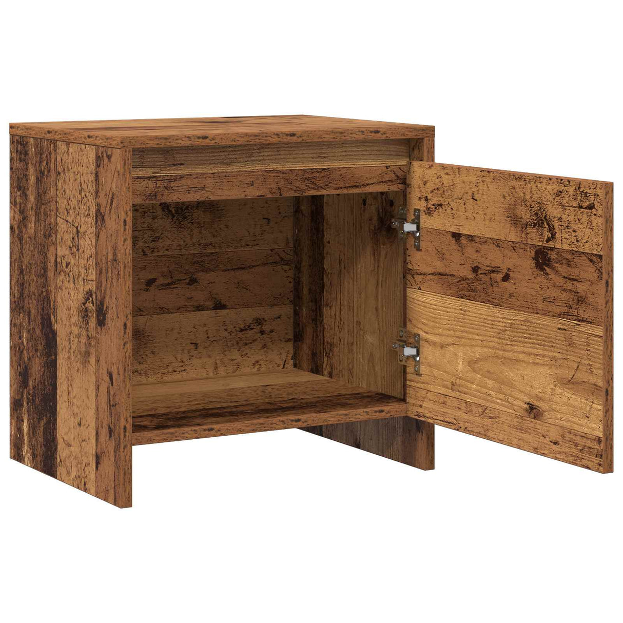 vidaXL Nachtkastje Oudhout 45 x 34 x 44,5 cm Bewerkt hout