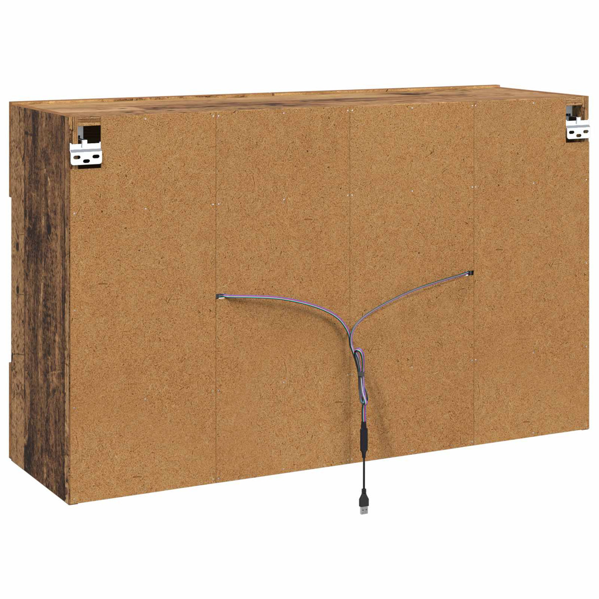 vidaXL TV Wandkast Oud Hout 98,5 x 30 x 60,5 cm Bewerkt hout