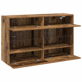 vidaXL TV Wandkast Oud Hout 98,5 x 30 x 60,5 cm Bewerkt hout