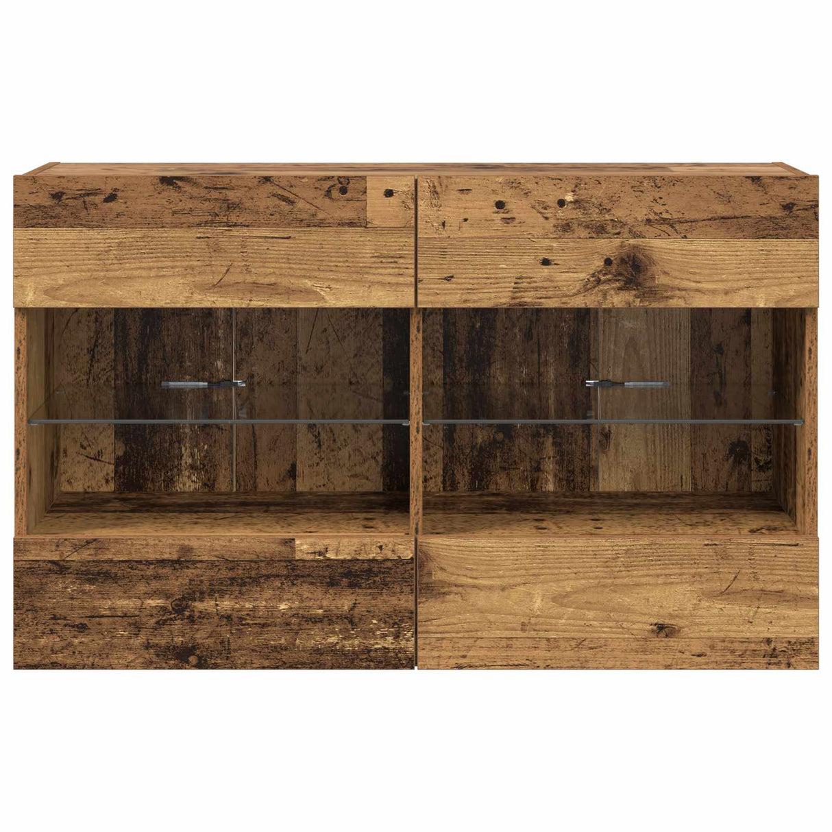 vidaXL TV Wandkast Oud Hout 98,5 x 30 x 60,5 cm Bewerkt hout