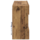 vidaXL TV Wandkast Oud Hout 98,5 x 30 x 60,5 cm Bewerkt hout