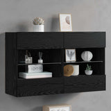 vidaXL TV Wandkast Oud Hout 98,5 x 30 x 60,5 cm Bewerkt hout