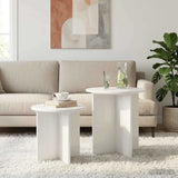 vidaXL Side Table Set with Storage 2 pcs Engineered Wood