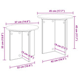 vidaXL Side Table Set with Storage 2 pcs Engineered Wood
