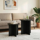 vidaXL Side Table Set with Storage 2 pcs Engineered Wood