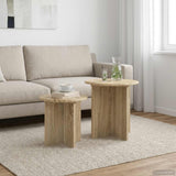 vidaXL Side Table Set with Storage 2 pcs Engineered Wood