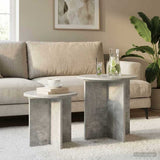 vidaXL Side Table Set with Storage 2 pcs Engineered Wood