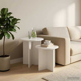 vidaXL Side Table Set with Storage 2 pcs Engineered Wood