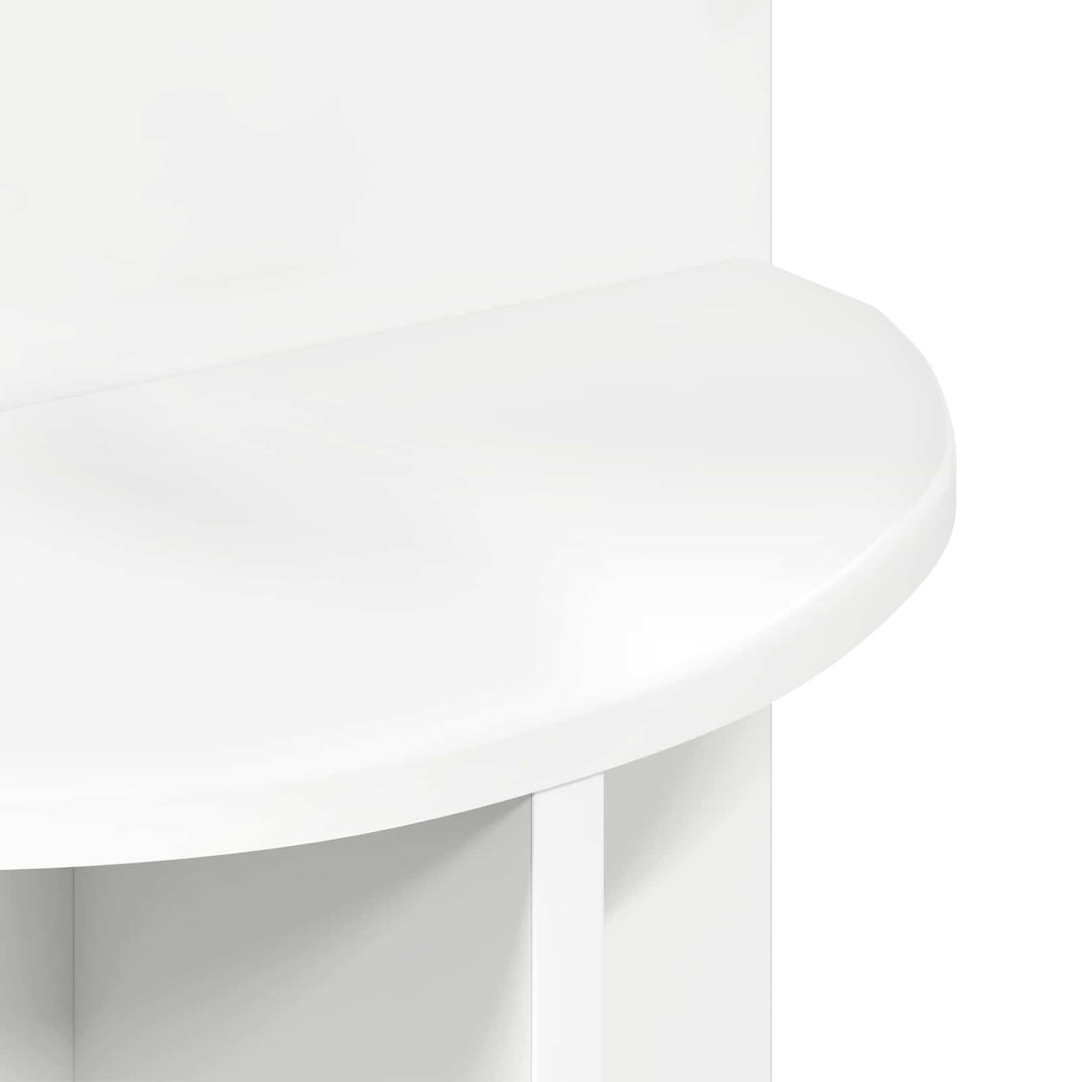 vidaXL Bijzettafel met opslag Wit Ø 39,5 x 55 cm Bewerkt hout