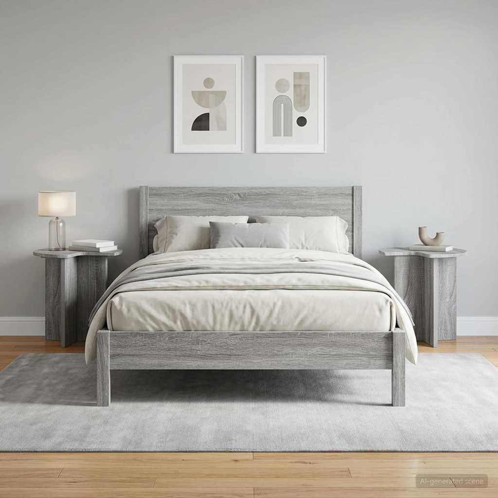 vidaXL Side Table with Storage White Ø 39 x 38 cm Engineered Wood