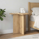 vidaXL Side Table with Storage White Ø 39 x 38 cm Engineered Wood