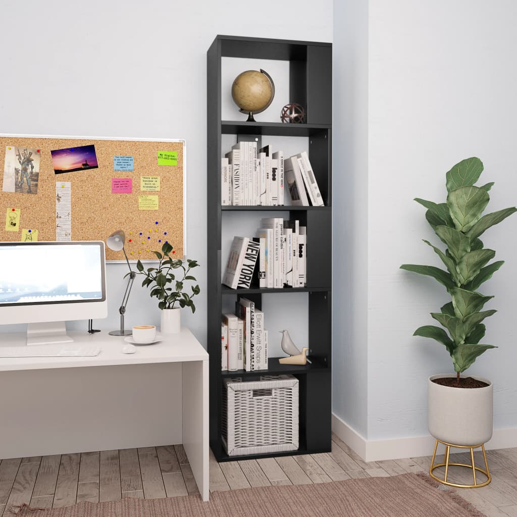 vidaXL Boekenkast/kamerscherm 45x24x159 cm bewerkt hout wit
