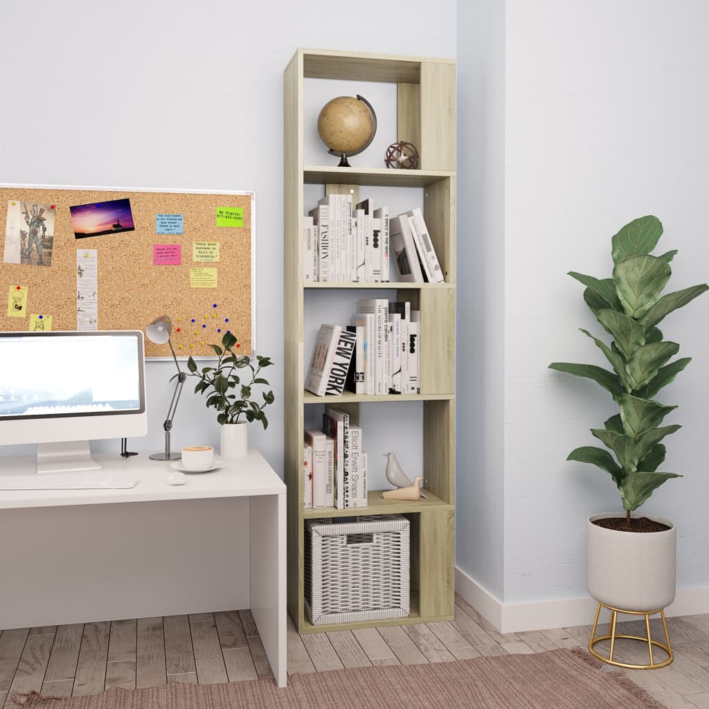 vidaXL Boekenkast/kamerscherm 45x24x159 cm bewerkt hout wit