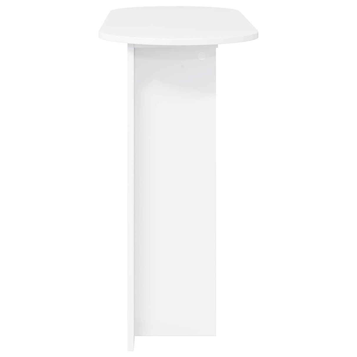 vidaXL Wandtafel met opslag Wit 100 x 39,5 x 75 cm Bewerkt hout