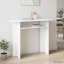 vidaXL Wandtafel met opslag Wit 100 x 39,5 x 75 cm Bewerkt hout