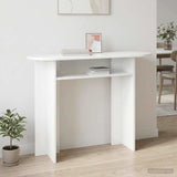 vidaXL Wandtafel met opslag Wit 100 x 39,5 x 75 cm Bewerkt hout