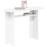 vidaXL Wandtafel met opslag Wit 100 x 39,5 x 75 cm Bewerkt hout