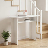 vidaXL Wandtafel met opslag Wit 100 x 39,5 x 75 cm Bewerkt hout