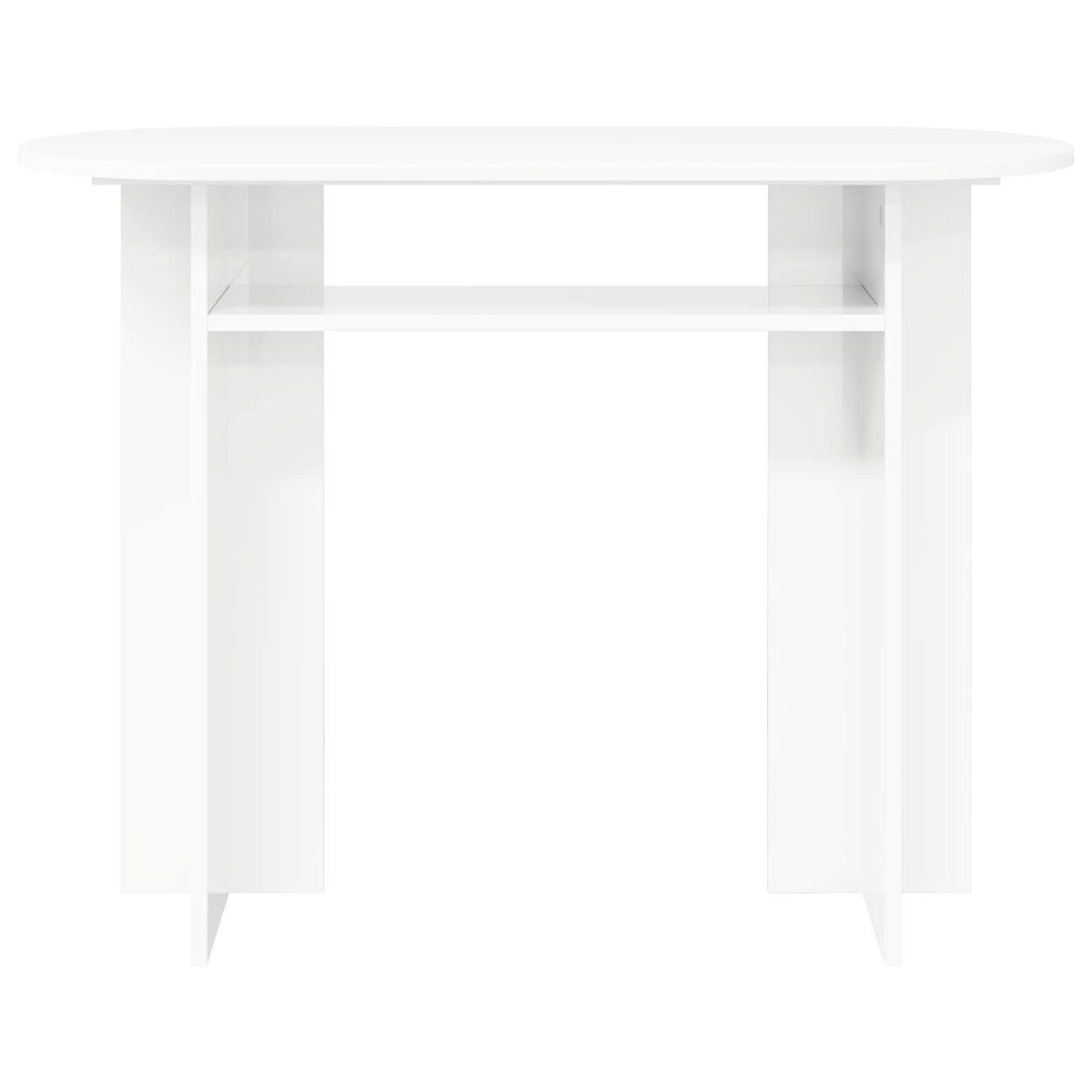 vidaXL Wandtafel met opslag Wit 100 x 39,5 x 75 cm Bewerkt hout
