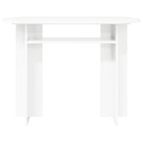 vidaXL Wandtafel met opslag Wit 100 x 39,5 x 75 cm Bewerkt hout