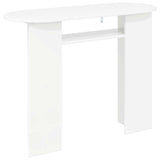 vidaXL Wandtafel met opslag Wit 100 x 39,5 x 75 cm Bewerkt hout