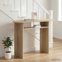 vidaXL Wandtafel met opslag Wit 100 x 39,5 x 75 cm Bewerkt hout