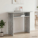 vidaXL Wandtafel met opslag Wit 100 x 39,5 x 75 cm Bewerkt hout