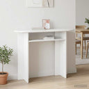 vidaXL Wandtafel met opslag Wit 100 x 39,5 x 75 cm Bewerkt hout