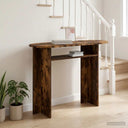 vidaXL Wandtafel met opslag Wit 100 x 39,5 x 75 cm Bewerkt hout