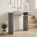 vidaXL Wandtafel met opslag Wit 100 x 39,5 x 75 cm Bewerkt hout