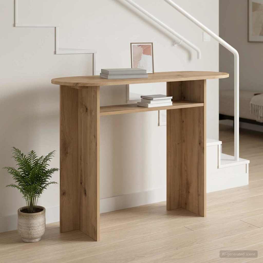 vidaXL Wandtafel met opslag Wit 100 x 39,5 x 75 cm Bewerkt hout