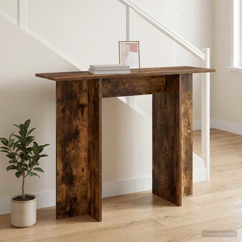 vidaXL Wandtafel Wit 100 x 30 x 75 cm Bewerkt hout