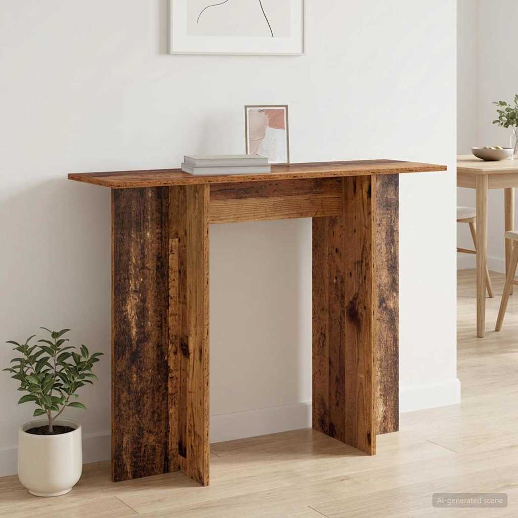 vidaXL Wandtafel Wit 100 x 30 x 75 cm Bewerkt hout