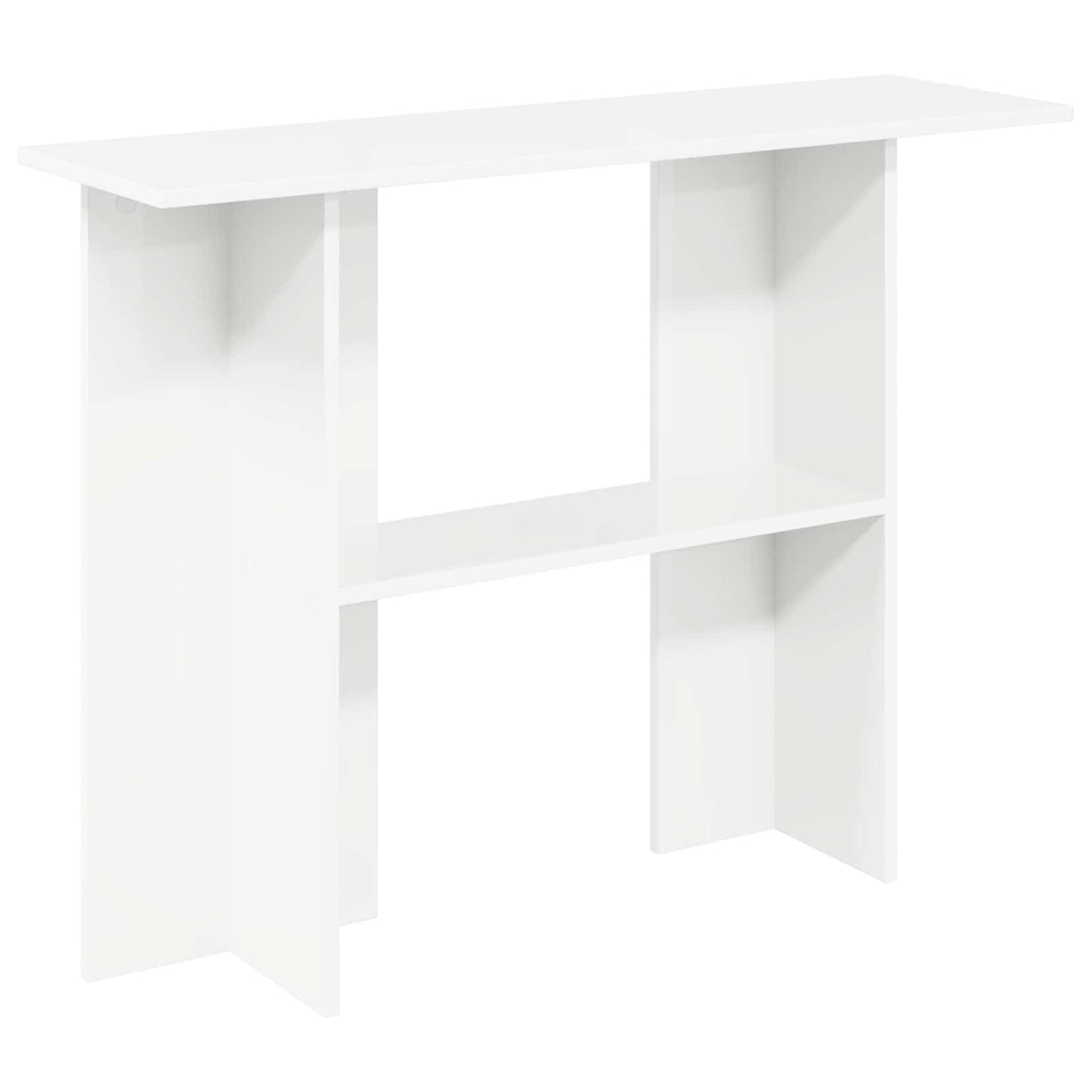 vidaXL Wandtafel Wit 100 x 30 x 75 cm Bewerkt hout
