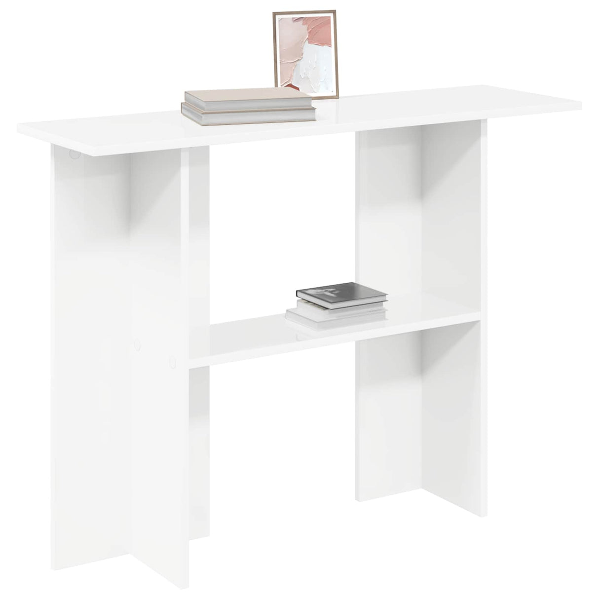 vidaXL Wandtafel Wit 100 x 30 x 75 cm Bewerkt hout