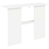 vidaXL Wandtafel Wit 100 x 30 x 75 cm Bewerkt hout