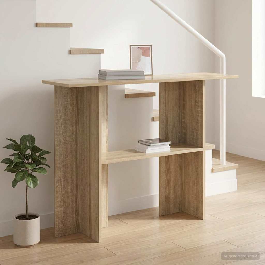 vidaXL Wandtafel Wit 100 x 30 x 75 cm Bewerkt hout