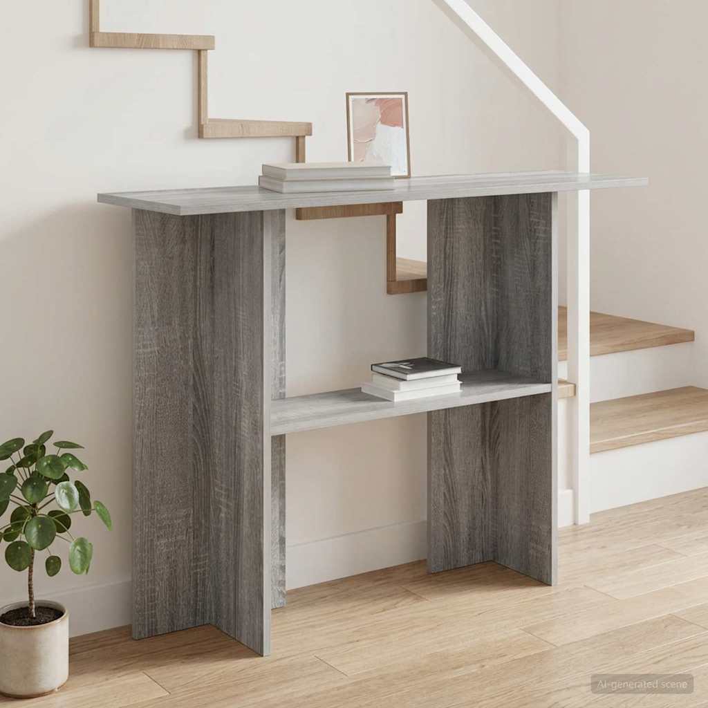 vidaXL Wandtafel Wit 100 x 30 x 75 cm Bewerkt hout