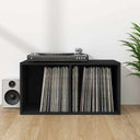 vidaXL Opbergbox voor LP's 71x34x36 cm bewerkt hout wit