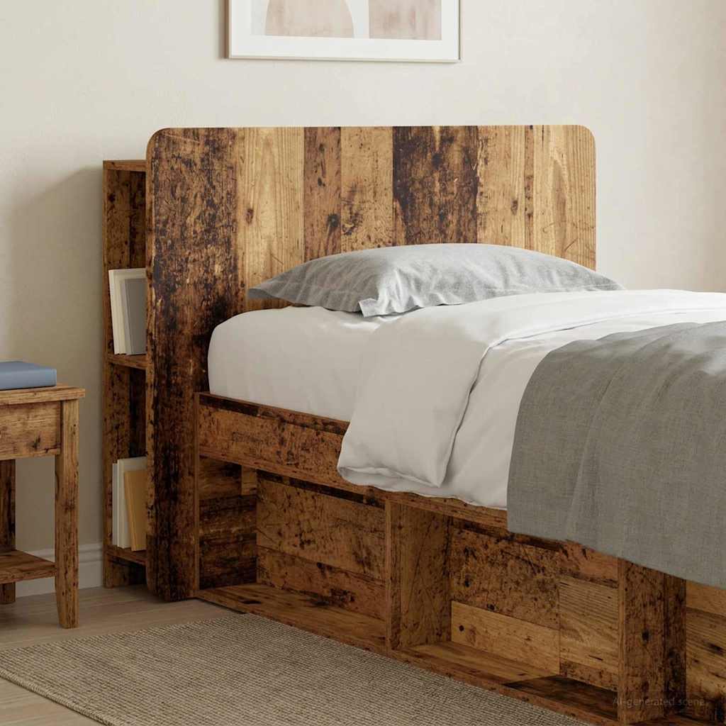 vidaXL Hoofdeinde Kast met opslag Wit Bewerkt hout