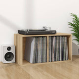 vidaXL Opbergbox voor LP's 71x34x36 cm bewerkt hout wit