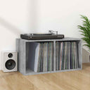 vidaXL Opbergbox voor LP's 71x34x36 cm bewerkt hout wit