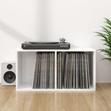 vidaXL Opbergbox voor LP's 71x34x36 cm bewerkt hout wit