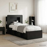 vidaXL Headboard Cabinet with Storage White Engineered Wood