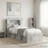 vidaXL Headboard Cabinet with Storage White Engineered Wood