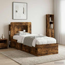 vidaXL Headboard Cabinet with Storage White Engineered Wood