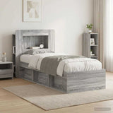 vidaXL Headboard Cabinet with Storage White Engineered Wood