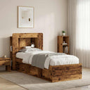 vidaXL Headboard Cabinet with Storage White Engineered Wood